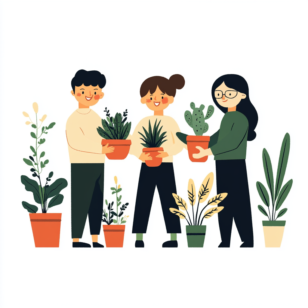 Plant community illustration